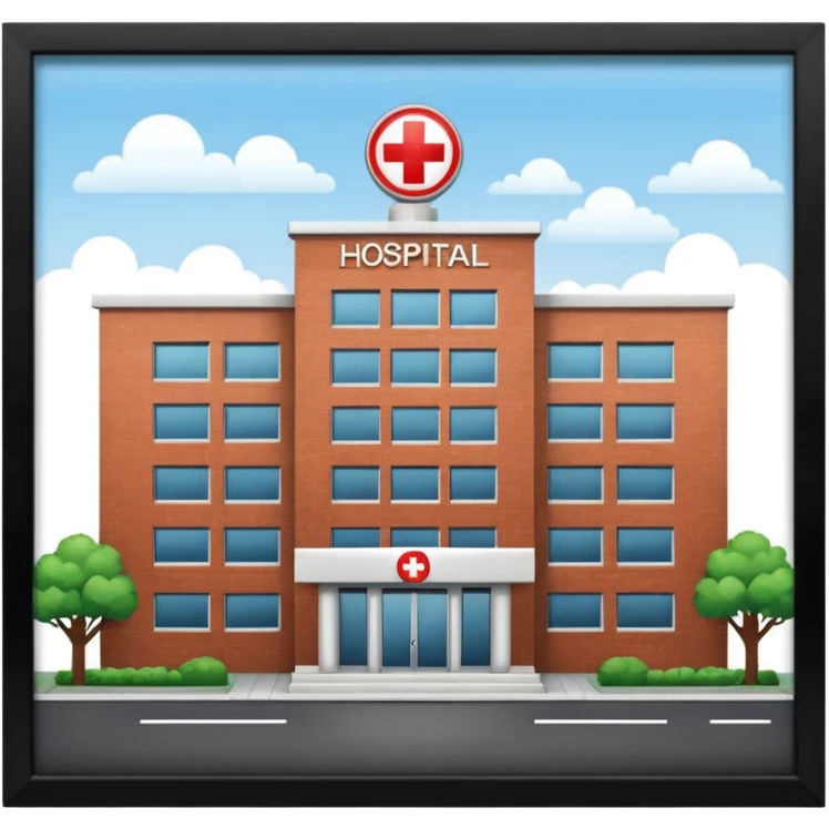 HOSPITAL desde fuera  emoji