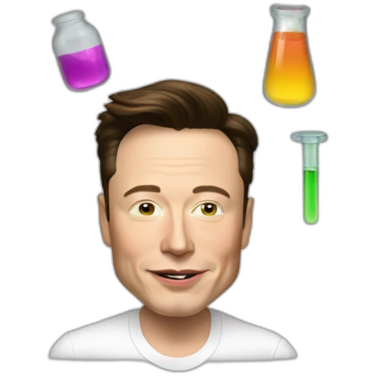 elon musk doing drugs, for educational purposes only, inclusiveness and positive, LGTBQ+ emoji