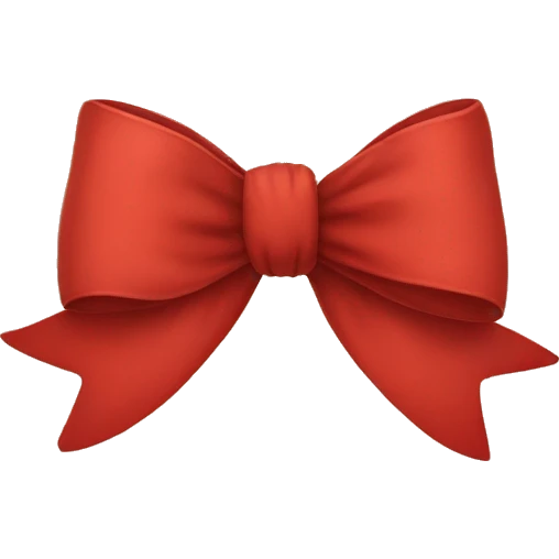 Red Christmas bow emoji