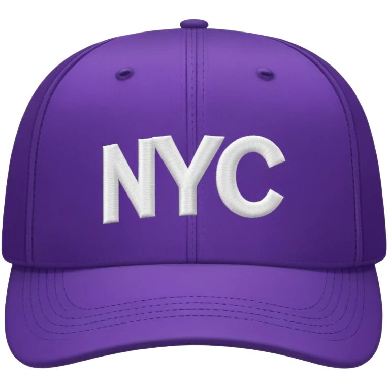 purple NYC cap emoji