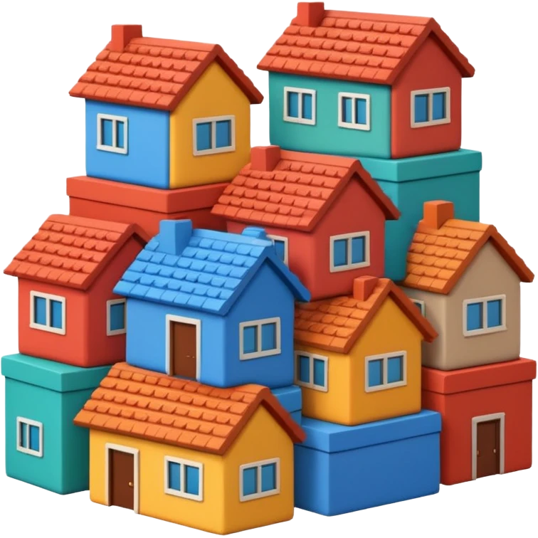 monton de casas compradas emoji