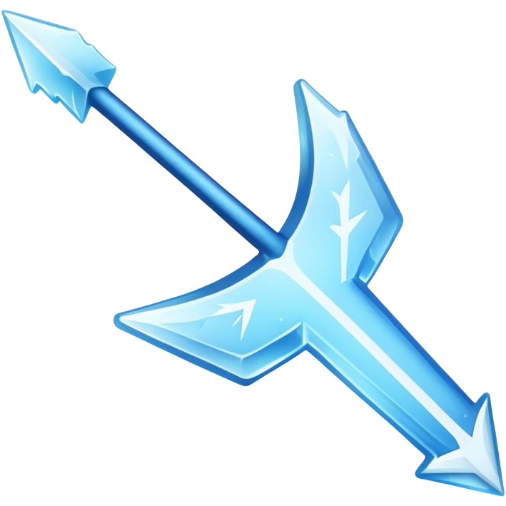 a frozen arrow pointing right emoji