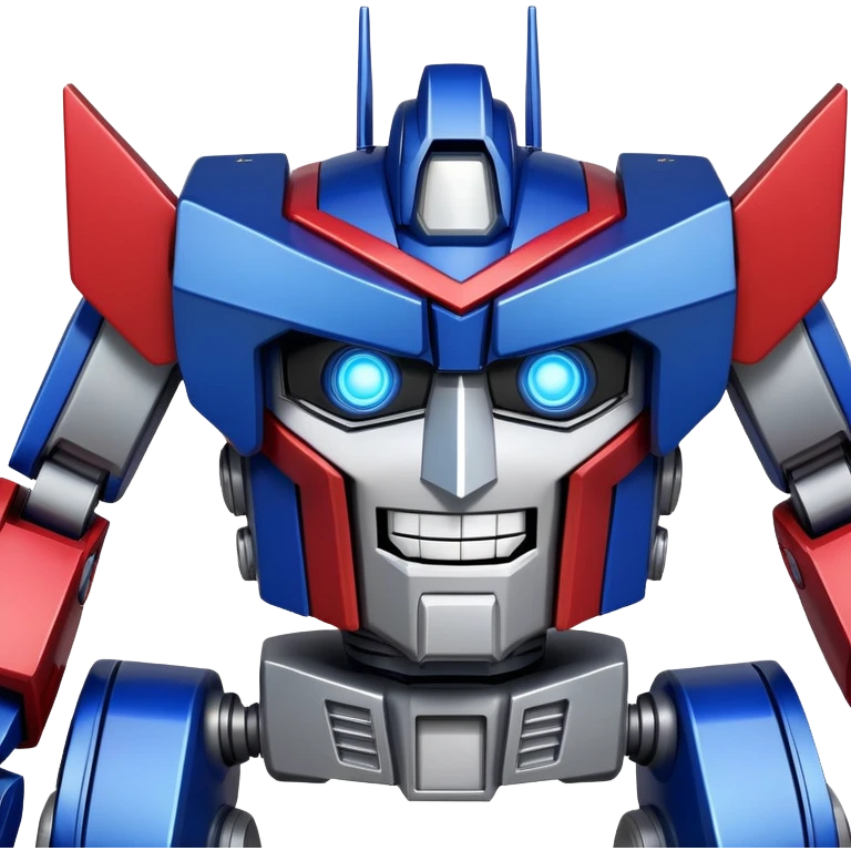 Optimus Prime robot from Transformers laughing emoji