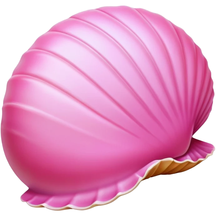 Beach shell pink emoji