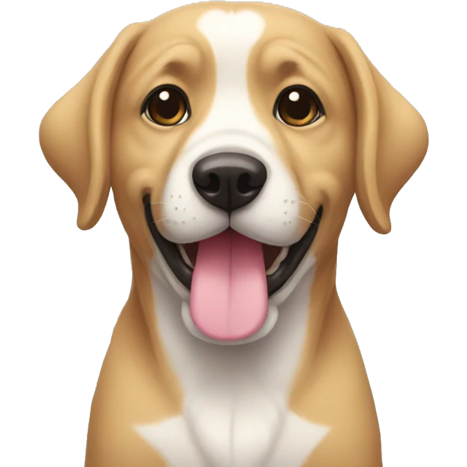 Perro kawaii emoji