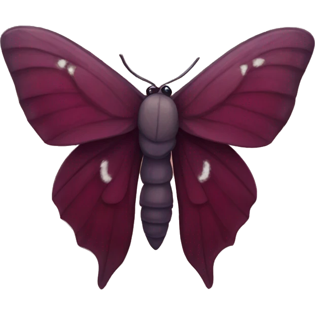 beautiful wine colored moth emoji