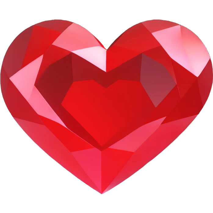 red diamond heart emoji