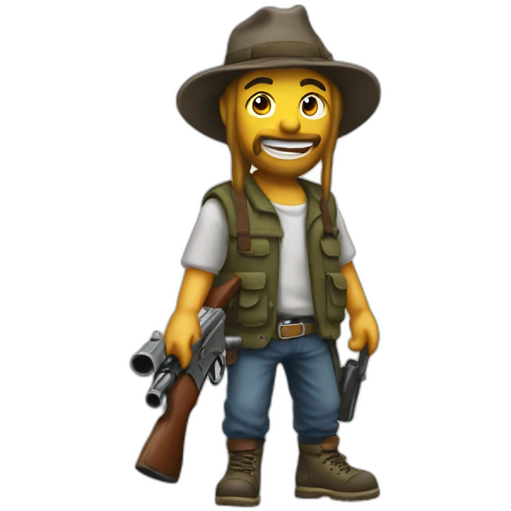 tramp-with-ak-47 emoji