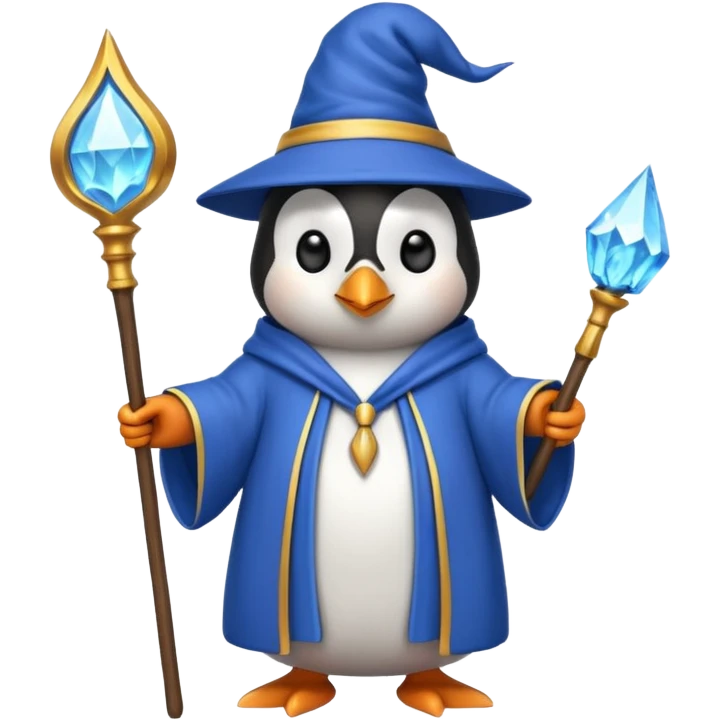 penguin wizard emoji