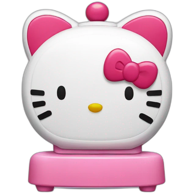 Hello kitty alarm clock  emoji