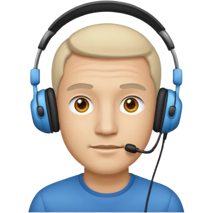 light man with headphones emoji