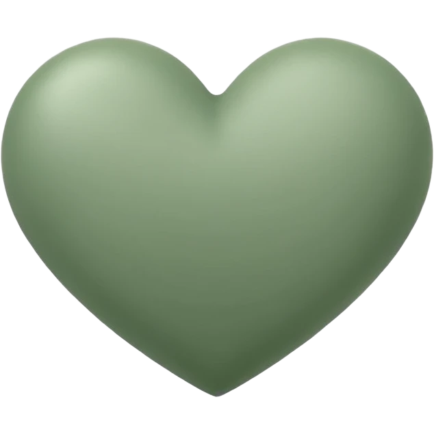 sage green heart emoji