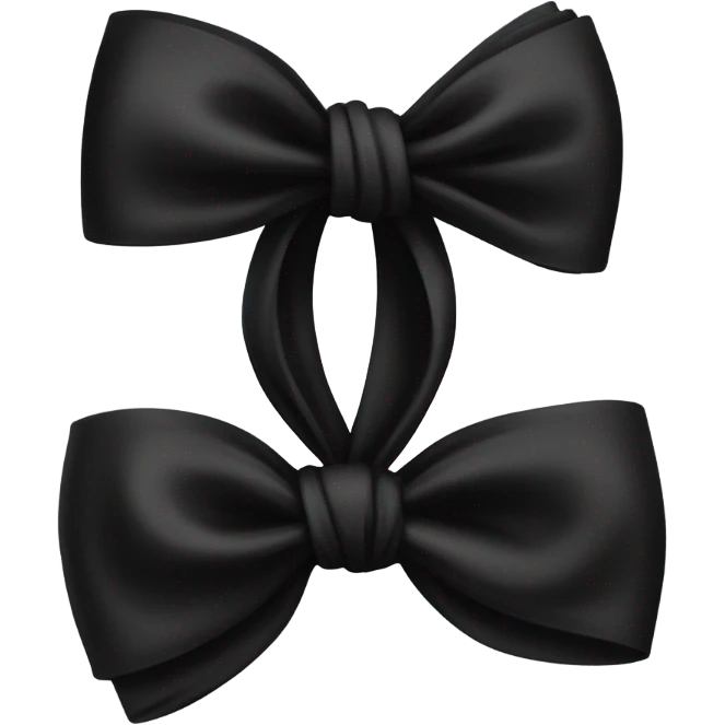 Black bow emoji