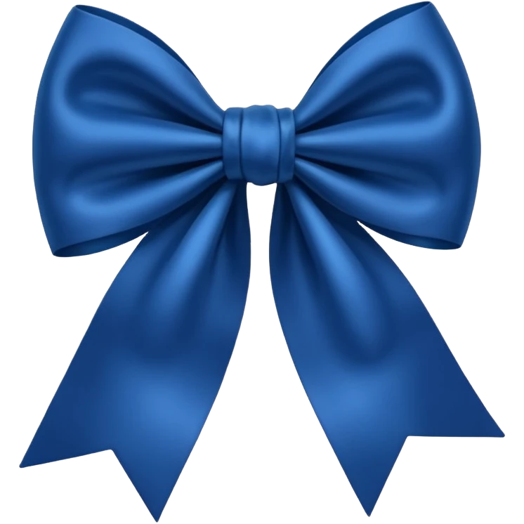 Laço azul escuro emoji