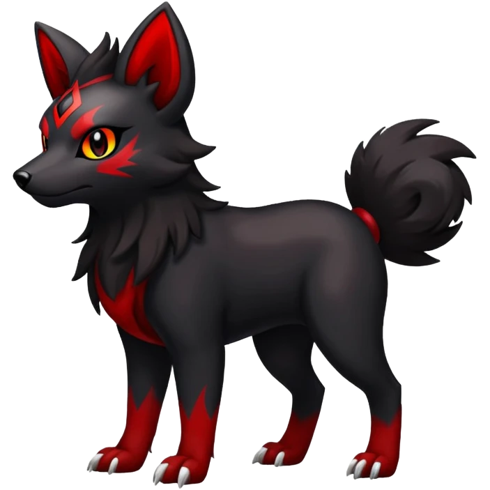 Houndoom-Zorua (full body) emoji