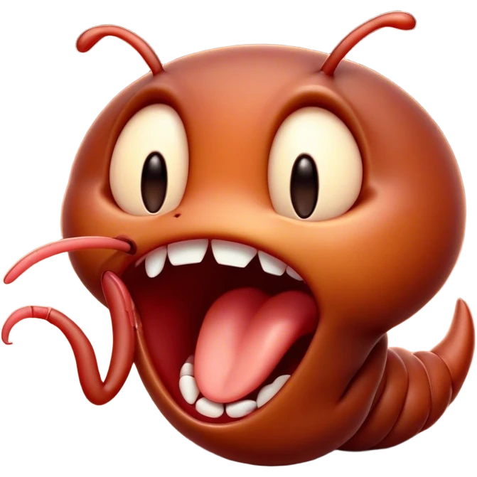 Cinematic Adorable Yawning Ant Portrait Emoji, Head tilted slightly with a dramatic, wide-open yawn, showcasing a tiny, segmented body with softly drooping features and sleepy, half-closed eyes, Simplified yet irresistibly cute features, highly detailed, glowing with a soft, cozy natural glow, high shine, relaxed yet expressive, stylized with a dash of whimsical charm, soft glowing outline, capturing the essence of a drowsy ant that appears ready to stretch out for a nap! emoji