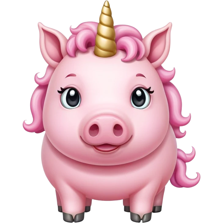 Unicorn pig emoji
