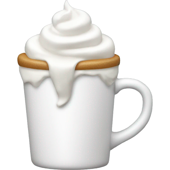 Mug with whip cream  emoji