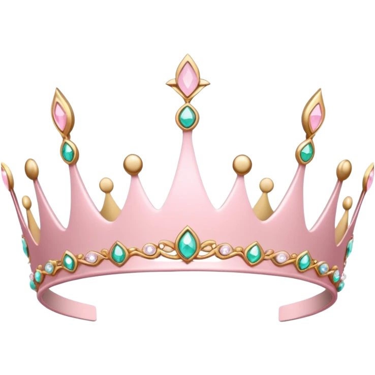 light pink tiara emoji