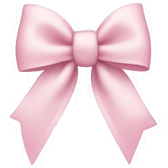 Light pink bow emoji