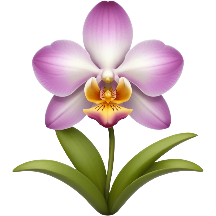 Orquídea blanca emoji