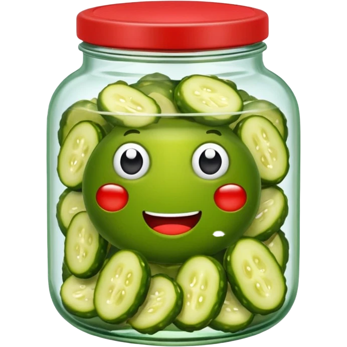 Pickles pickles in red cour emoji