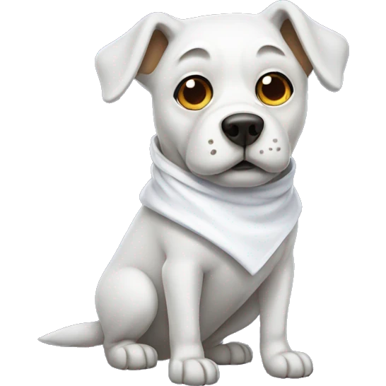 Dog in ghost costume  emoji