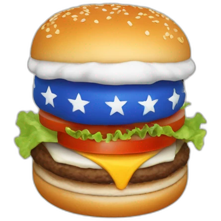 Uncle Sam humburger emoji