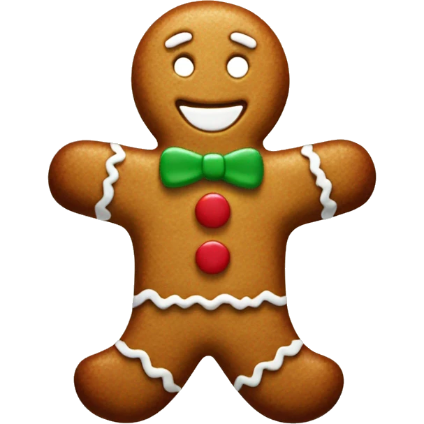 gingerbread man emoji