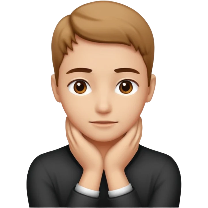 Person crossed hand on there neck  emoji