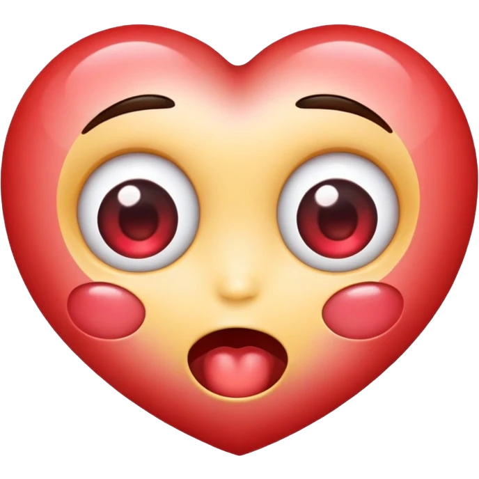 Heart eye drooling emoji emoji