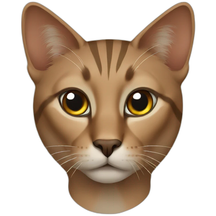 Cat brown egyptian emoji