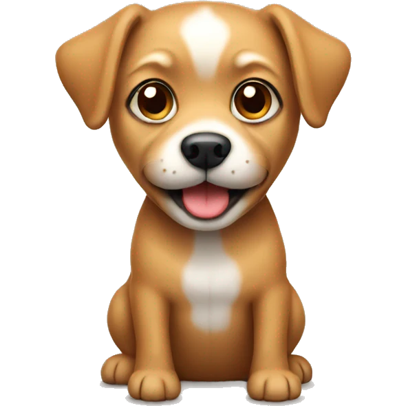 tan little dog emoji