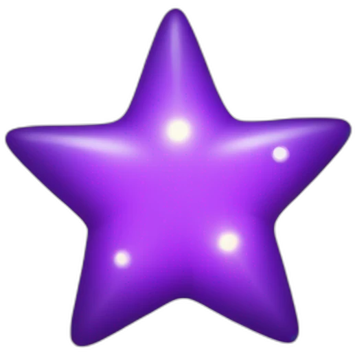 Purple small twinkle star emoji