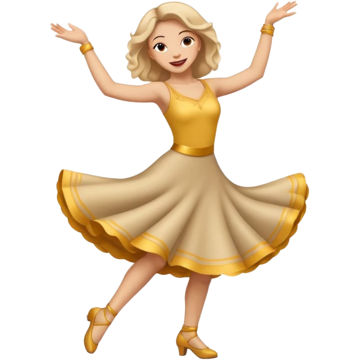 танцующая женщина в полный рост emoji