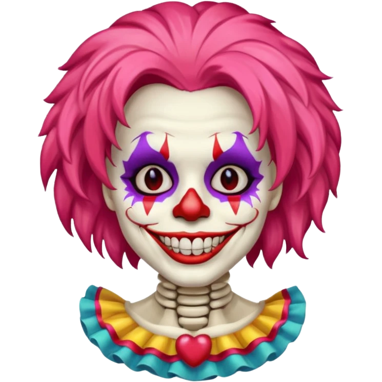 skeleton clown emoji