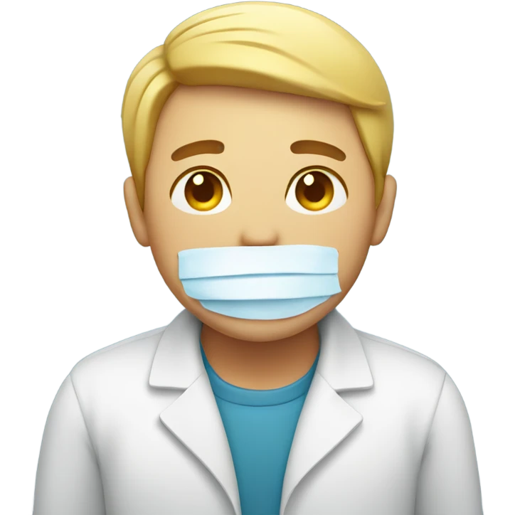 Someone getting sick while smiling emoji