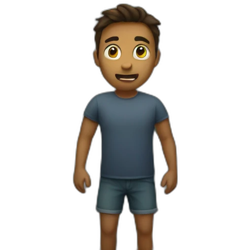 man in a tornado emoji