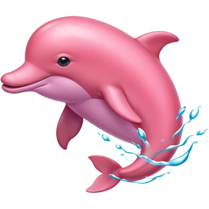 The amazon pink river dolphin emoji