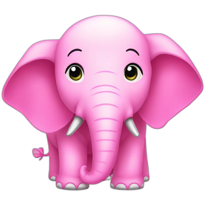 pink elepahnt emoji