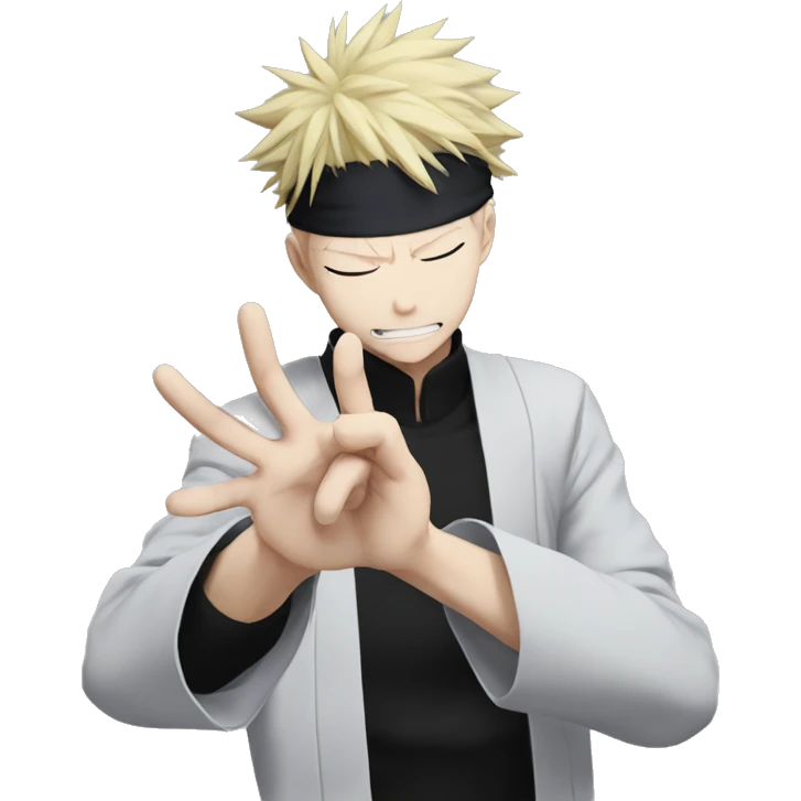 jujutsu kaisen gojo's infinite void hand sign emoji
