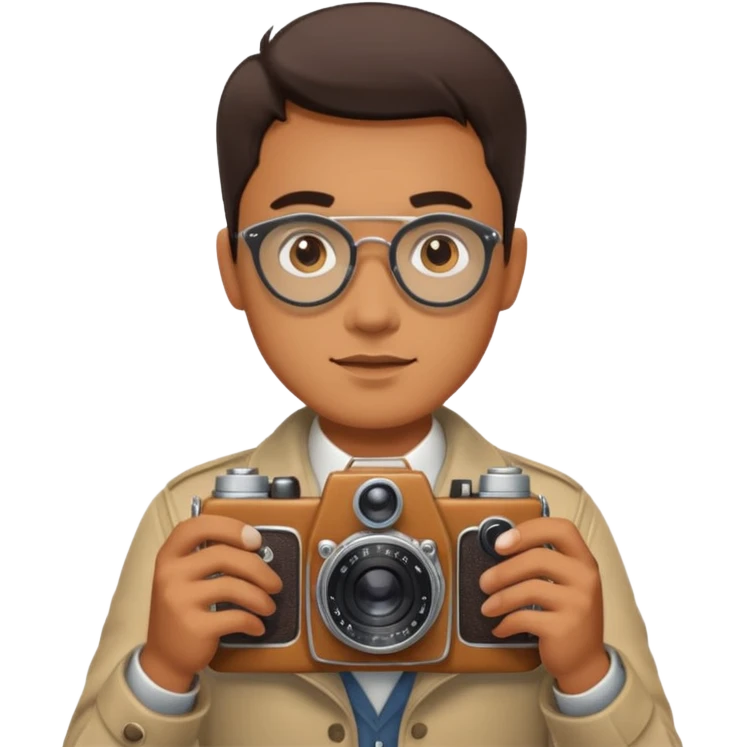 Camera Collector + retro lens, Vintage Collectors. emoji