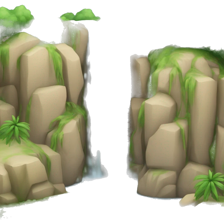 cascada de agua emoji