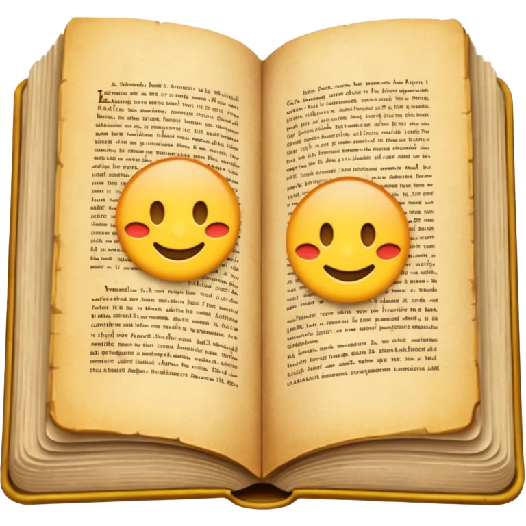 An open book emoji