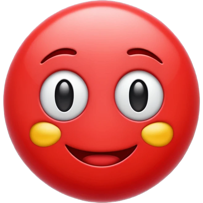 A red colour cool 3d emoji emoji