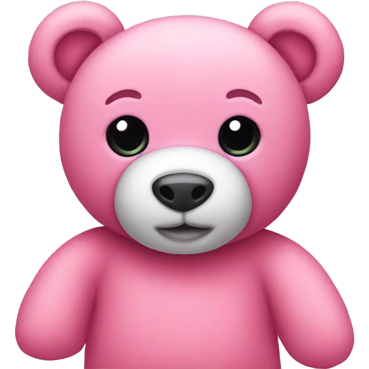 Pink teddy bear emoji