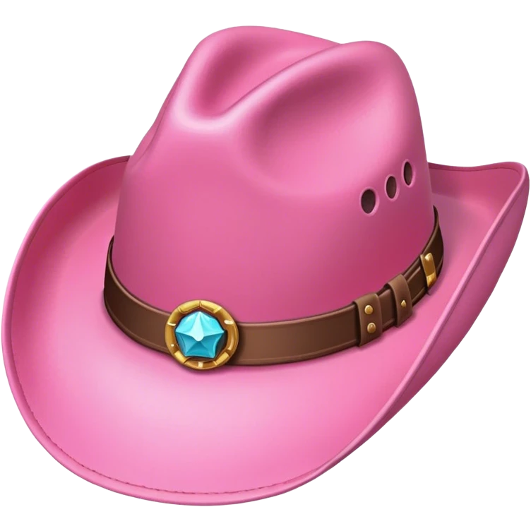 Pink cowboy hat emoji