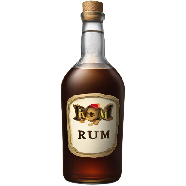 bottle of rum emoji