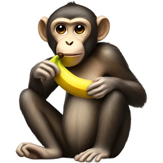 monkey eating banana emoji