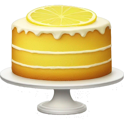 Lemon cake emoji